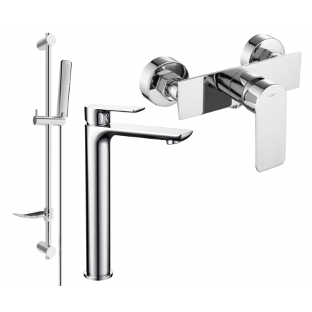 Mexen Alfa Set de duș DF72, crom - 745714DF72-00