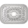 Mexen Rita lavoar deasupra blatului 45 x 32 cm, alb/model negru - 21084586