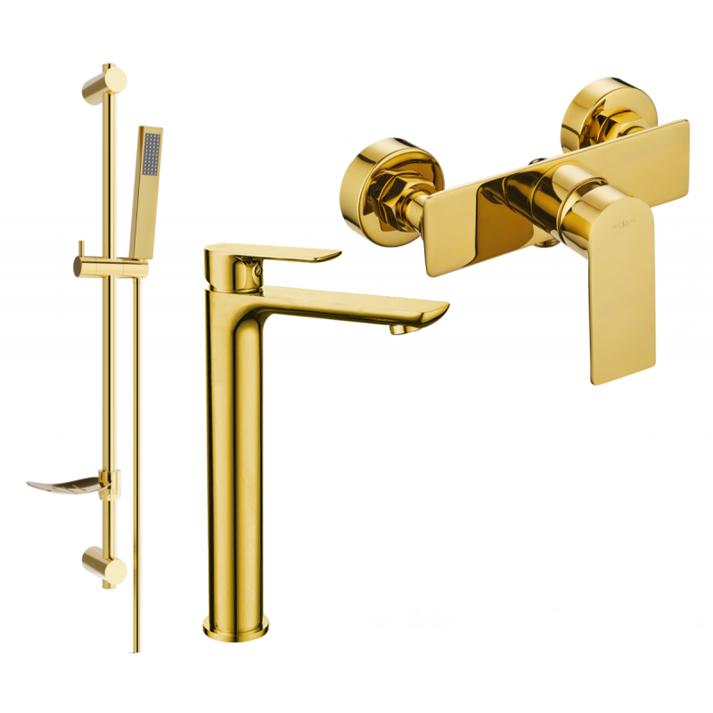 Mexen Alfa DF02 set de duș, auriu - 745714DF02-50