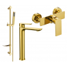 Mexen Alfa DF02 set de duș, auriu - 745714DF02-50