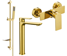 Mexen Alfa DF02 set de duș, auriu - 745714DF02-50