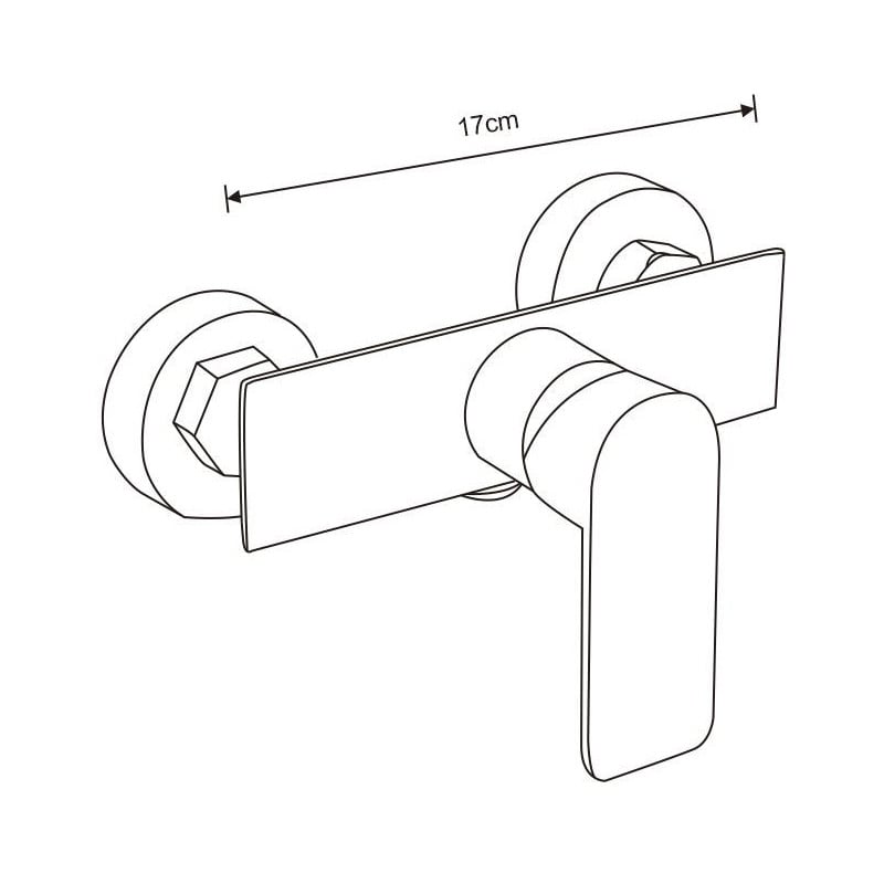 Mexen Alfa DF62 set de duș, crom - 745714DF62-00