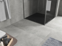 Mexen Hugo cabina de ducha cuadrada SMC 90 x 90 cm, piedra negra - 42759090