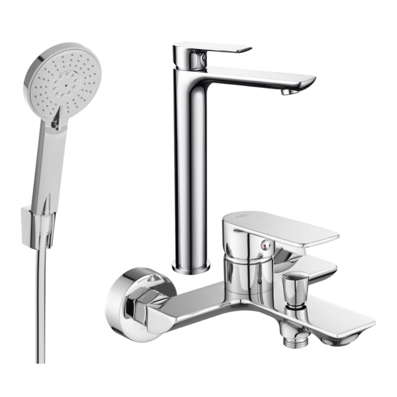 Mexen Alfa Set cadă R40, crom - 745713R40-00