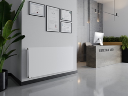 Mexen CVHF20 Higiénikus Lapos Fűtőtest 600 x 1100 mm, alsó csatlakozás, 1104 W, fehér - W620HF-060-110-00