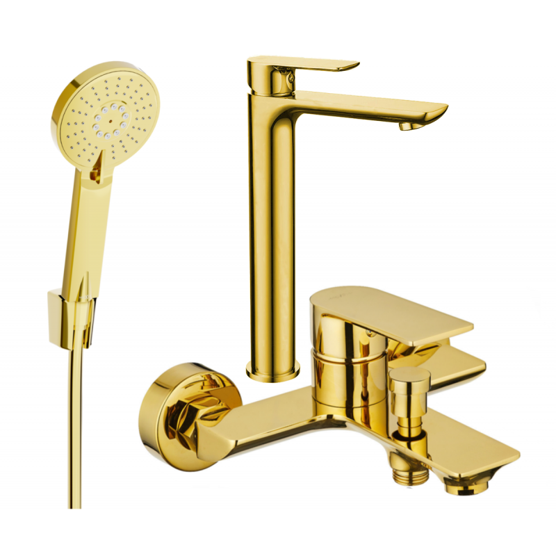 Mexen Alfa Set cadă R40, auriu - 745713R40-50