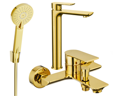 Mexen Alfa R40 set de baie, auriu - 745713R40-50