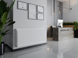 Mexen CH20 Higiéniai lapos radiátor 300 x 600 mm, oldalsó csatlakozás, 382 W, fehér - W420H-030-060-00
