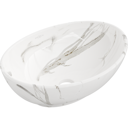 Mexen Elza 40 x 33 cm-es fiókmosdó, fehér kő - 21014082