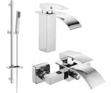 Mexen Aries Set de baie DQ77, crom - 744803DQ77-00