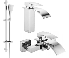 Mexen Aries Set cadă DQ45, crom - 744803DQ45-00