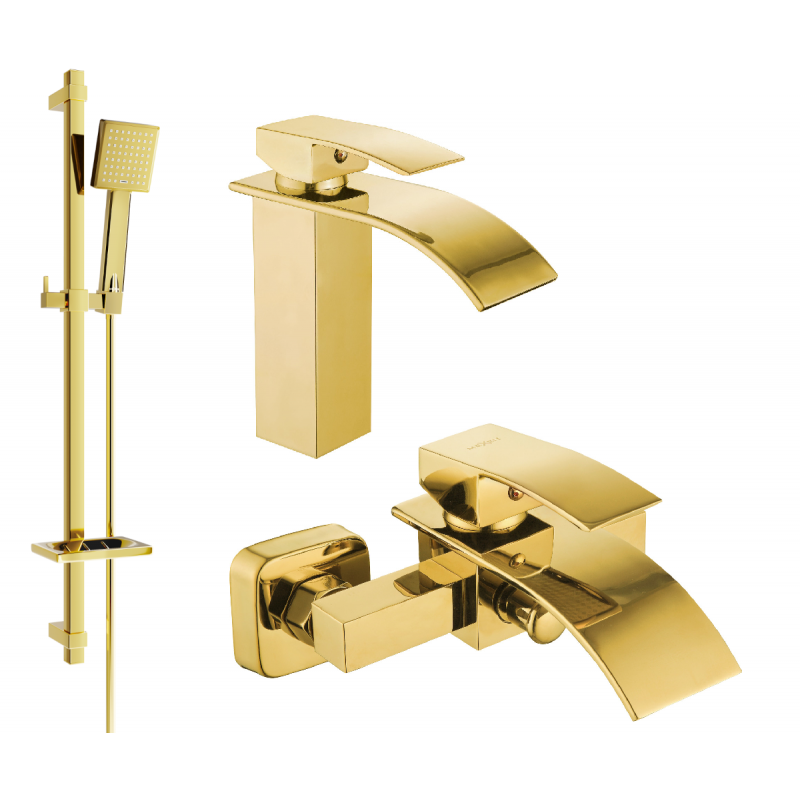 Mexen Aries Set cadă DQ45, auriu - 744803DQ45-50