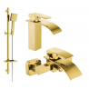 Mexen Aries DQ45 set de baie, auriu - 744803DQ45-50