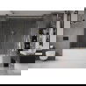Mexen Velar Duo paravan cadă 2 foi glisante 190 x 150 cm, transparent, auriu - 896-190-000-02-50