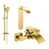 Mexen Aries DQ62 set de baie, auriu - 744813DQ62-50