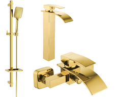 Mexen Aries DQ62 set cadă, Aurie - 744813DQ62-50