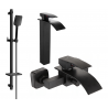 Mexen Aries DQ62 set de baie, negru - 744813DQ62-70