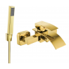 Mexen Aries R77 baterie cadă cu set pentru duș, Aurie - 74483R77-50