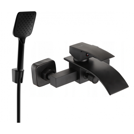 Mexen Aries R62 baterie pentru cadă cu set de duș, negru - 74483R62-70