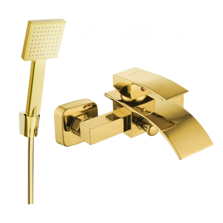 Mexen Aries R45 baterie pentru cadă cu set de duș, aurie - 74483R45-50