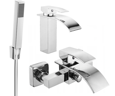 Mexen Aries Set cadă R77, crom - 744803R77-00