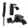 Mexen Aries R77 set de baie, negru - 744803R77-70