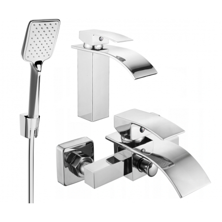 Mexen Aries R62 fürdőkád készlet, króm - 744803R62-00