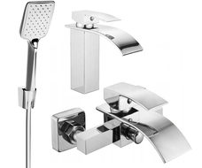 Mexen Aries Set de baie R62, crom - 744803R62-00
