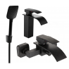 Mexen Aries R62 set pentru cadă, negru - 744803R62-70