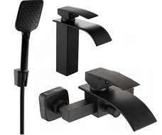 Mexen Aries R62 set pentru cadă, negru - 744803R62-70