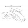 Mexen Aries R45 set pentru cadă, crom - 744803R45-00