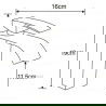 Mexen Aries R45 set cadă, Neagră - 744803R45-70