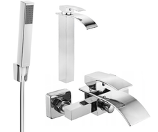 Mexen Aries R77 kád csaptelep készlet, króm - 744813R77-00