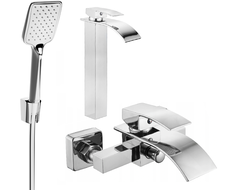 Mexen Aries R62 kád csaptelep készlet, króm - 744813R62-00