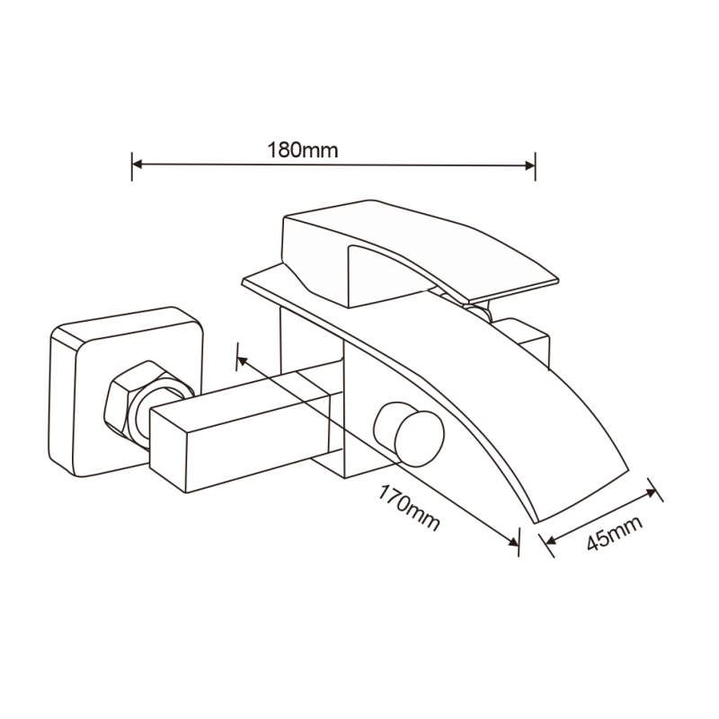 Mexen Aries R62 set pentru cadă, auriu - 744813R62-50