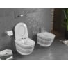 Mexen Lena toaletă wc Rimless cu capac cu cădere lentă slim, duroplast, alb/negru model - 30224095