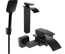 Mexen Aries R62 set pentru cadă, negru - 744813R62-70