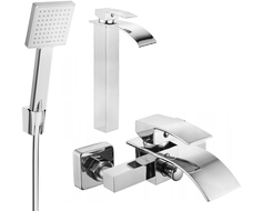 Mexen Aries R45 set de baie, crom - 744813R45-00