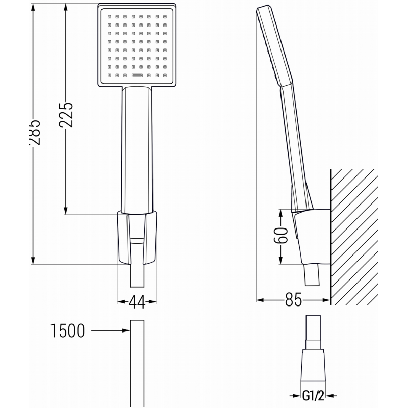 Mexen Aries R45 fürdőkád készlet, arany - 744813R45-50