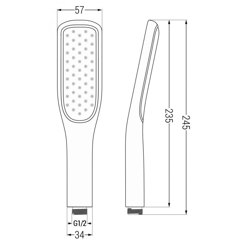 Mexen R-49 1-funkciós zuhanyfogantyú, fekete/arany - 79549-75