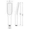 Mexen R-49 Mâner de duș cu 1 funcție, negru/auriu - 79549-75