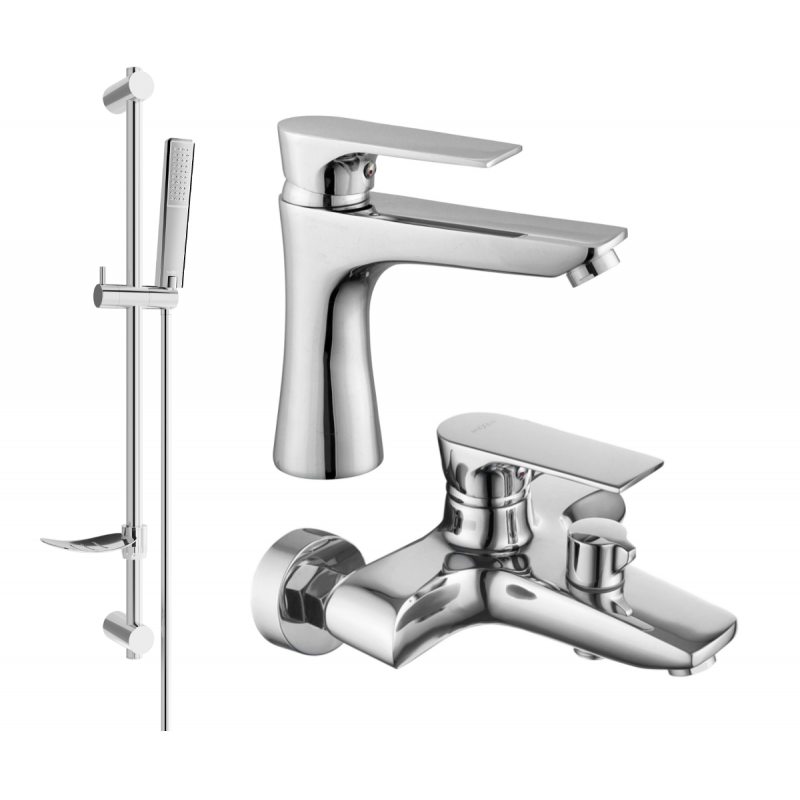 Mexen Axel DF72 set baie, crom - 73803DF72-00