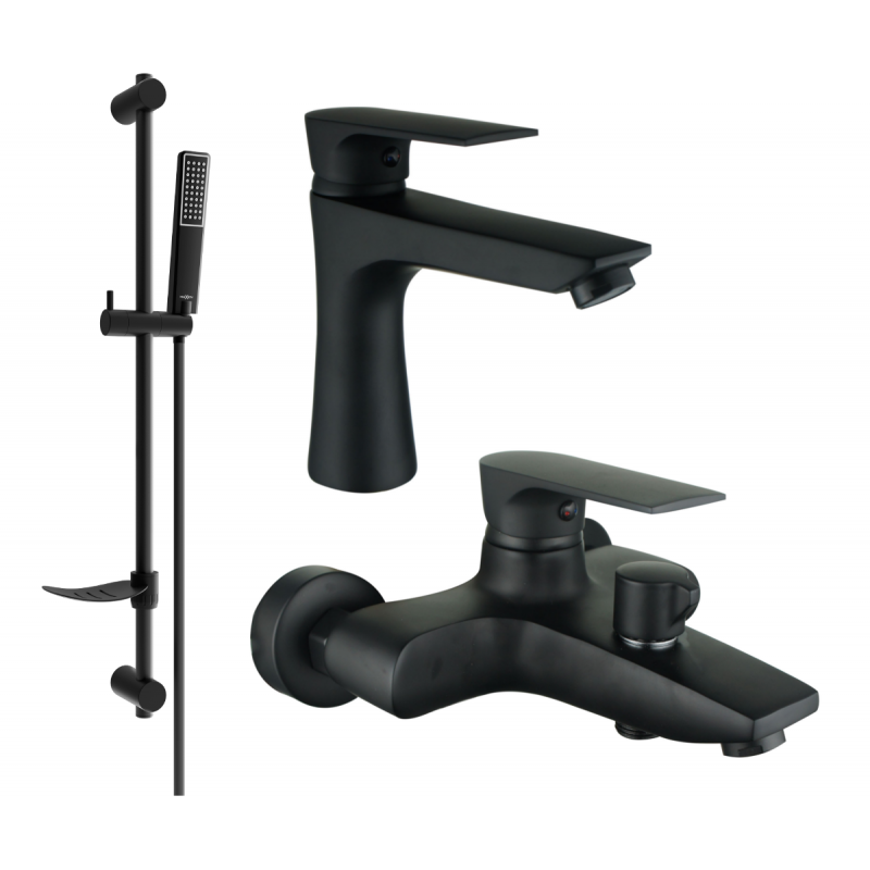 Mexen Axel DF72 set de baie, negru - 73803DF72-70