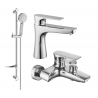 Mexen Axel DF40 set pentru cadă, crom - 73803DF40-00
