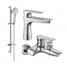 Mexen Axel DB40 set de baie, crom - 73803DB40-00