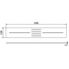 Mexen Toro mască pentru cadă 130-160 cm, aurie - 43920050