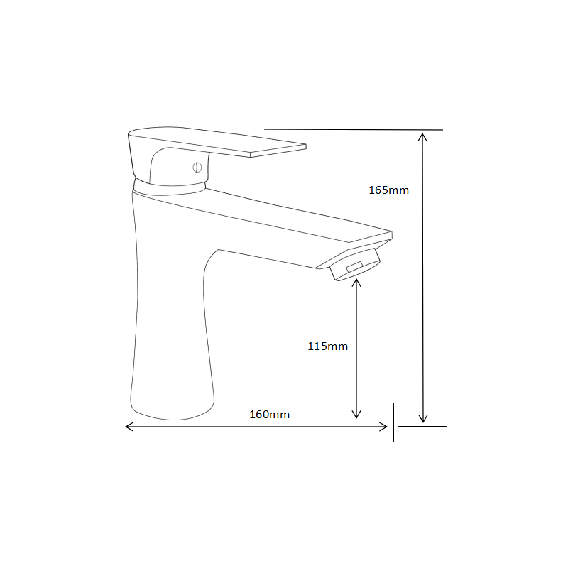 Mexen Axel Set cadă DB40, negru - 73803DB40-70
