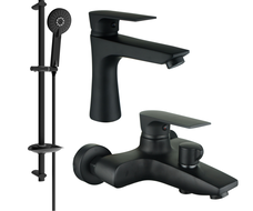 Mexen Axel DB40 fürdőkád szett, fekete - 73803DB40-70