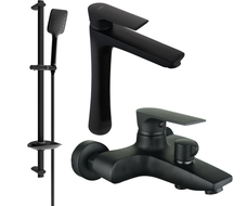 Mexen Axel DF62 fürdőkád készlet, fekete - 73813DF62-70