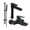 Mexen Axel DB72 set pentru cadă, negru - 73813DB72-70